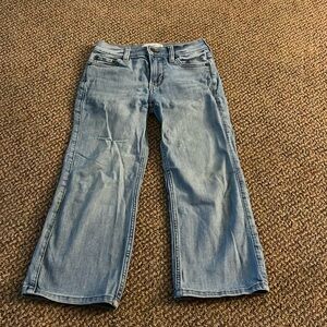 Abercrombie kids 7/8 SHORT boot cut jeans